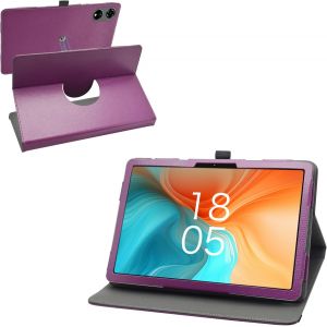 ELVORIX-Compatible avec Honor Pad 10 &Eacute;tui,Housse en Cuir PU Rotative 360&deg;pour Blackview Mega3 12,1 Pouces Tablette,Violet - Neuf