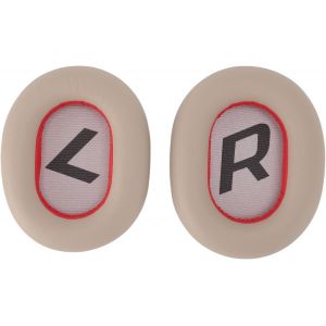 KAL-Oreillettes De Remplacement Pour Plantronics Backbeat Pro2 Se, Pour Voyager 8200 Uc, Coussinets D'Oreille En Cuir Protéiné Souple Pour Casque (White) - Neuf