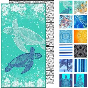 Serviette De Plage Microfibre Xxl Grande Drap Serviettes Homme Anti Sable Bain Beach Towel 180x80 Femme Cadeau Poncho Fille Essuie Sechage Rapide Piscine Sport Vacances Accessoire Voyage Accessoires - Neuf