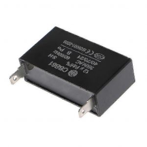 12uF 350VAC CBB61 Condensateur pour moteur de ventilateur de g&eacute;n&eacute;rateur 50/60Hz Noir - Neuf