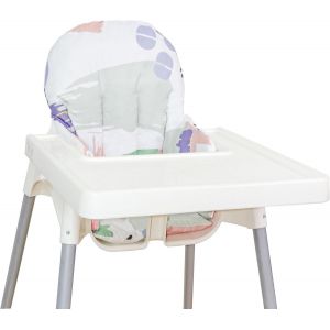 Pour Ikea Coussin De Chaise Haute Pour Ikea Anti-Lop Pour Chaise Haute Ikea, Coussin De Chaise Haute Anti-Lop, En Coton Antid&eacute;rapant, Doux, Pour Si&egrave;ge B&eacute;b&eacute; Plus Confortable (Imprim&eacute; Clair) - Neuf
