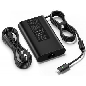 acdsgd-Chargeur USB C 65W pour Dell Latitude 5520 5420 5410 5285 5290 5400 5320 5310 5179 7275 7370 7420 7410 7320 7310 7210 9410 9510 XPS 12 13 9250 9350 9360 9370 9380 Adaptateur Alimentation Ordinateur - Neuf