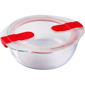 Kalanka-Pyrex - Cook & Heat - Plat Rond En Verre Avec Couvercle Herm&eacute;tique Sp&eacute;cial Micro-Ondes &iquest; Bo&icirc;te De Conservation &iquest; Cuisinez Au Four, Conservez Et R&eacute;chauffez - Neuf