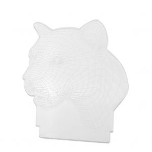 HJLIAN Lampe de nuit LED USB tactile 3D coloree, ideale pour une chambre, un mariage ou comme cadeau, motif leopard - Neuf