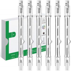 Kalanka-Ampoule Halogène R7s 118mm 400w, 230v Dimmable - Lampe Tige Pour Spot De Bâtiment, Eclairage Paysage De Travail, Salon - Lot De 6 - Neuf