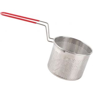 304 Stainless Steel Round Chip Basket with Handle Heat Resistant for Kitchen,Restaurant,Cafe,BBQ (16cm/6.3 inch) - Neuf