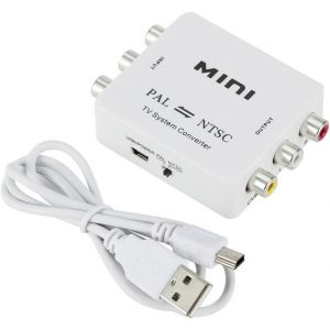 1 PCS Mini PAL NTSC Bi-Direction TV Système Convertisseur Commutateur Blanc ABS PAL vers NTSC NTSC vers PAL Connexion Composite TV Bidirectionnelle.[W967] - Neuf