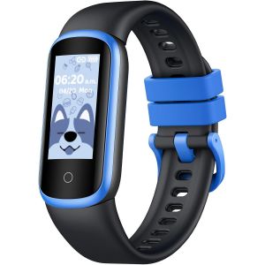 Montre Connect&eacute;e Enfant Sport Smartwatch: Smart Watch 0.96" LCD &Eacute;cran Tactile avec Podom&egrave;tre Message D'alerte Rythme Cardiaque Sommeil Sport Modes Calories Etanche IP68 Chronometre pour Android iOS - Neuf
