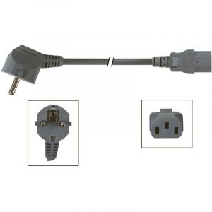 Cordon Dalimentation Noir Cee 77 90 C13 L2 M H05vv F 3g100 Mm - Neuf