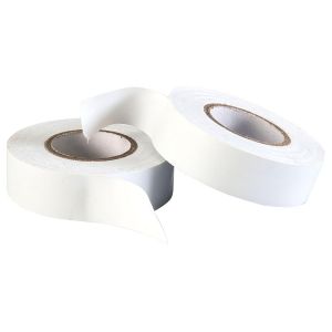 Ruban adhésif isolant électrique blanc-19 mm x 20 m-résistant,autocollant-protèger,regrouper,réparer des câbles-2 rouleaux - Neuf