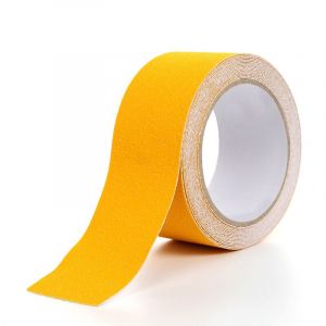 5m X 5cm Jaune De Pvc Anti-Dérapant Bande Pour Les Escaliers, Les Planchers Et La Sécurité De La Décoration. - Neuf