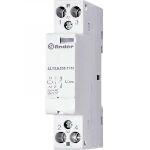 Finder - 22.72.0.024.1517 Contacteur D'Installation 1 Nf (r), 1 No (t) 230 V/ac, 400 V/ac 1 Pc(s) W418242 - Neuf