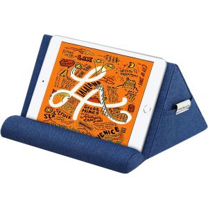 KAL-Coussin De Support Pour Tablet, Support Oreiller Multi-Angle Compatible Avec Ipad 10.2 10Th/2022, Ipad Pro 11/12.9 2022, Ipad Air 5 10.9/Air 4/Air 3, Galaxy Tab S6/S7/S9/S9+, Marine Bleu - Neuf