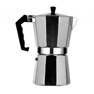Hjlian Cafetiere A Gaziniere, Chauffage Uniforme, 1 Tasse, Cafetiere Moka Portable En Aluminium Avec Poignee En Plastique, Pour Bureau Et Exterieur, 50 Ml - Neuf