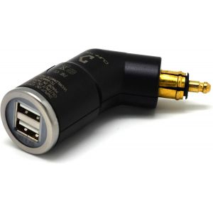 Din Hella Chargeur Usb &Agrave; Deux Prises Pour T&eacute;l&eacute;phone/Satnav Gps - Pour Moto - Neuf