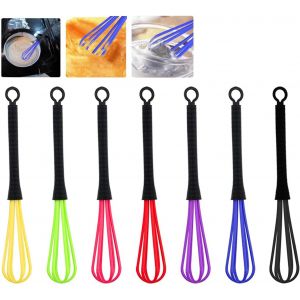 Kalanka-7 Pi&egrave;ces Fouet Cuisine Accessoires Batteur Manuel Mini Fouet Plastique Ballon Mixer Outil Cuisine Teinture Cheveux - Neuf