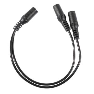 28cm 3.5mm femelle vers double jack femelle y répartiteur câble audio stéréo noir - Neuf