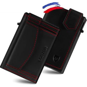CMJAAGUR-Portefeuille Homme Avec Porte Monnaie Xxl, Porte Carte Homme Cuir V&eacute;ritable Avec Fermeture Magn&eacute;tique, Portefeuille Et Porte-Carte Avec Blocage Rfid, Wallet Pour 10 Cartes&iquest;Portecart[M490] - Neuf
