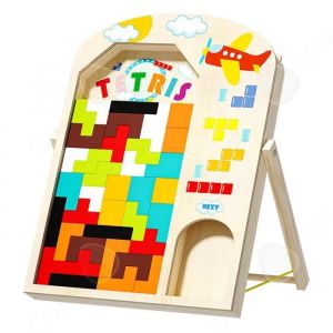 C Blocs de construction 25x35cm puzzle de construction de cubes tetris pour le d&eacute;veloppement &eacute;ducatif des enfants jouets montessori - Neuf