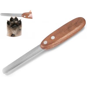 Jgd-Lime &Agrave; Ongles En M&eacute;tal Avec Rev&ecirc;tement Diamant Pour Chiens, Chats, Animaux Domestiques, Poign&eacute;e Ergonomique En Noyer, Polir Les Bords Rugueux, &Eacute;limine Les Bavures, Lime &Agrave; Ongles Pour Lisser Et - Neuf