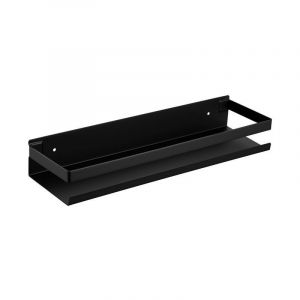 Étagère Étagère Douche Étagère Murale Salle de Bain Support Noir 40cm Rangement Acier Inoxydable - Neuf