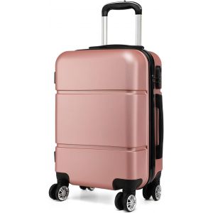 lbgwp60-Val Cabine Rigide Bagages À Main À Roulettes Légere Abs 55X38X22 Cm Val s 33L Trolley De Voyage, Nu - Neuf