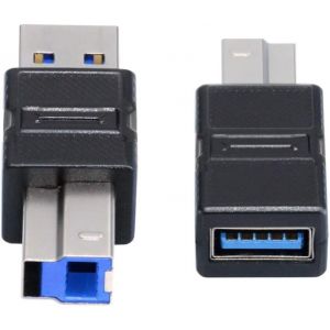 KALANKA-2pcs/lot USB 3.0 Type-B Male to USB3.0 Type-A Male Female Adapter Extension 5Gbps for Disk SSD Camera Data - Neuf