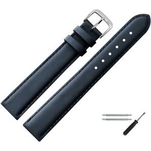 Kal-Bracelet De Montre 14mm Cuir Lisse Avec Couture - Kit De Montage D'outils 66014 - Neuf