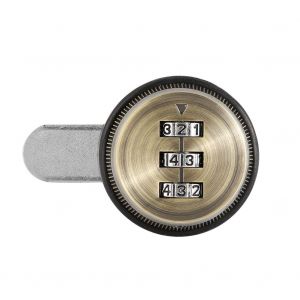 Serrure mecanique a code a 3 chiffres pour boite aux lettres, en alliage de zinc, cyan, 20 mm/0,79 po - Neuf