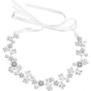 Kal-Mariée Cheveux Wedding Floral Guirlande Couronne Demoiselle Réglable Pour Party Festival Beach Travle Mariage¿Argent¿ - Neuf