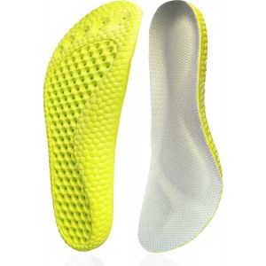 Kalanka-Semelles En Mousse &Agrave; M&eacute;moire De Forme Pour Femme Homme, Semelles Chaussures De Rechange Pour Chaussures De Marche, Respirant, Amortissant (Vert/Empreintes Digitales, 37.5/38 Eu) - Neuf