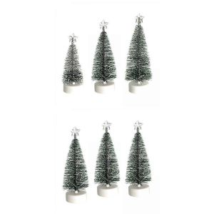 2 Ensembles en Plastique Miniature D&eacute;corations d'Arbre de No&euml;l de Partie de Festival - Neuf