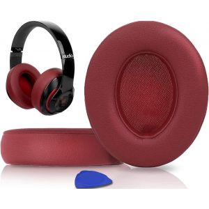 LORANKA-&reg; Coussinets d'oreille, Oreillettes de Remplacement pour Beats Studio 3 et Studio 2 Casque Circum-aural, Cache-Oreilles Couverts en Cuir Prot&eacute;ine, Supression de Bruit Mousse &agrave; M&eacute;moire - Neuf