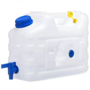 Bidon d'eau en plastique jerrican 20L avec robinet - Neuf