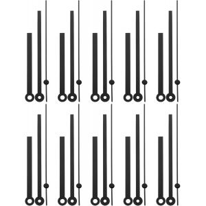 Kal-Lot De 10 Montres Pour Homme - Remplacement Du Mouvement - Aiguilles De Rechange - Bricolage - Réparation - Suite - Grande Montre De Bricolage - En Plastique Et Métal - Neuf