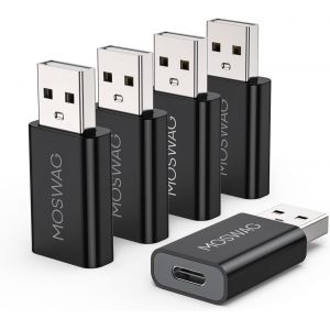 THEF-Adaptateur USB C Femelle vers USB mâle, Compatible avec Le Chargeur Apple MagSafe, Watch Series Ultra/8/7/se, iMac, MacBook Pro, MacBook, Ordinateurs Portables, PC. - Neuf