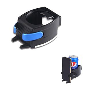 Porte-Gobelet R&eacute;glable Pour Grille D'a&eacute;ration De Voiture (Bleu) - Support De T&eacute;l&eacute;phone Multifonction Pour Voiture - Porte-Bouteille D'eau - Porte-Boisson Pour Voiture, Maison, Voyage - Neuf