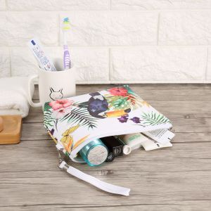 Lot de 3 sacs de rangement portables de grande capacite pour cosmetiques (Toucan tropical) - Neuf