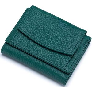 Portefeuille Femme Cuir Porte Monnaie Femme Petit Avec Fermeture Éclair Poche À Monnaie Mini Portefeuille Femme, Bleu - Neuf