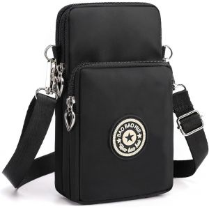 RFCBC-Petit Sac Bandoulière Femme,Petit Portefeuille de Sac à Main de téléphone,Oxford Tissu Pochette Bandoulière Femme,Bandoulière Réglable et Détachable - Neuf
