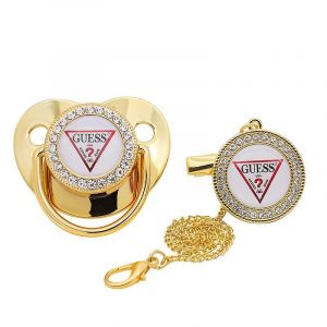 Sucette Pour B&eacute;b&eacute; Nouveau-N&eacute; En Silicone, T&eacute;tine M Dor&eacute; - Neuf