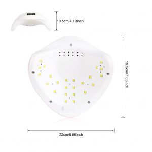 Lampe UV LED pour sechage du vernis gel avec capteur intelligent, outils de nail art, blanc, Etats-Unis - Neuf