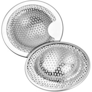 Jgd-Lot De 2 Filtres D'&eacute;vier De Cuisine En Acier Inoxydable (5,2 Cm) - Neuf