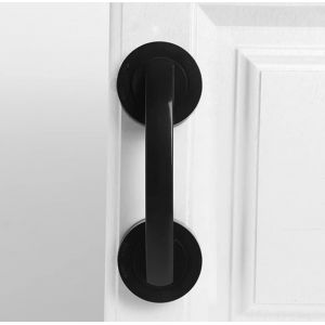 grandes poign¿¿es de porte et de fen¿ºtre en verre, portes coulissantes de salle de bain, armoires, poign¿¿es sans trou, poign¿¿es de r¿¿frig¿¿rateur, barres d'appui de douche (le noir) - Neuf