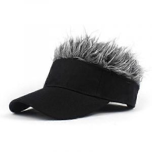 Casquette De Baseball De Golf Avec Faux Cheveux Casquette Pare-Soleil Fun Toupee Chapeaux Hommes Spiked - Neuf