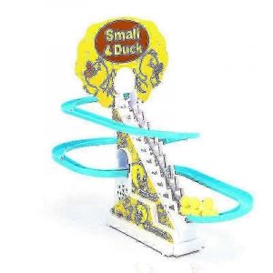 Pingouin amusant grimpant les escaliers, jouets musicaux pour enfants, puzzle parent-enfant, toboggan de dinosaure, jouets interactifs, jouets de wagon &eacute;lectrique Hr-Canard jaune - Neuf