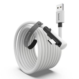 ERYI-Câble Link 5 Mètres Compatible Avec Oculus/Meta Quest 3/3S/Quest2/Pro/Pico 4/Ultra And Pc/Steamvr, Transfert De Données Haute Vitesse, Câble-Link Usb 3.0 Pour Casque Vr Et Pc De Jeu - Neuf