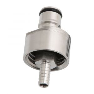 Bouchon de remplissage de bouteille à contre-pression carbonatée en acier inoxydable avec connecteur CO2 barbelé pour carbonate de sodium - Neuf