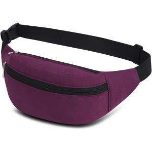 SJZG-Sacs Banane Ville De S&eacute;curit&eacute; Pour Voyage Randonn&eacute;e Homme Femme, Acs De Sport V&eacute;lo &Agrave; Dos Waist Fanny Pack Running Outdoor Sport De Randonn&eacute;e (Violet) - Neuf