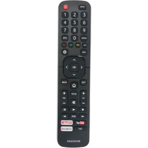 EN2X27HS Télécommande remplacée Convient pour Hisense TV H65M5500 H40M3300 H50M3300 H55M3300 H32M2600 H40M2600 H49M2600 H75M7900 H55M7000 H65M7000 H65N5300UK H55N5300UK H50N5300UK H43N5300UK - Neuf